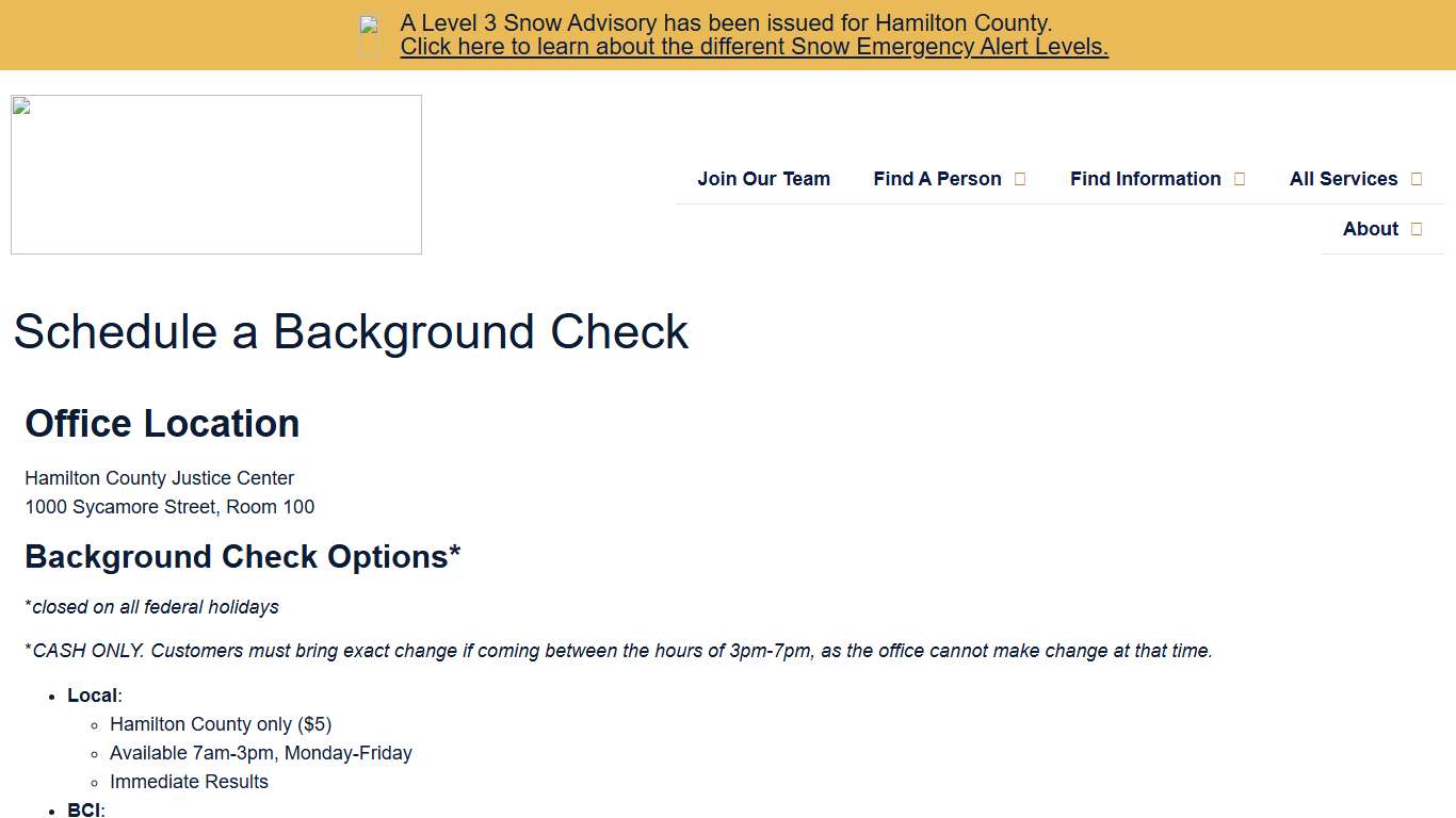 Schedule Your Hamilton County Background Check In Person