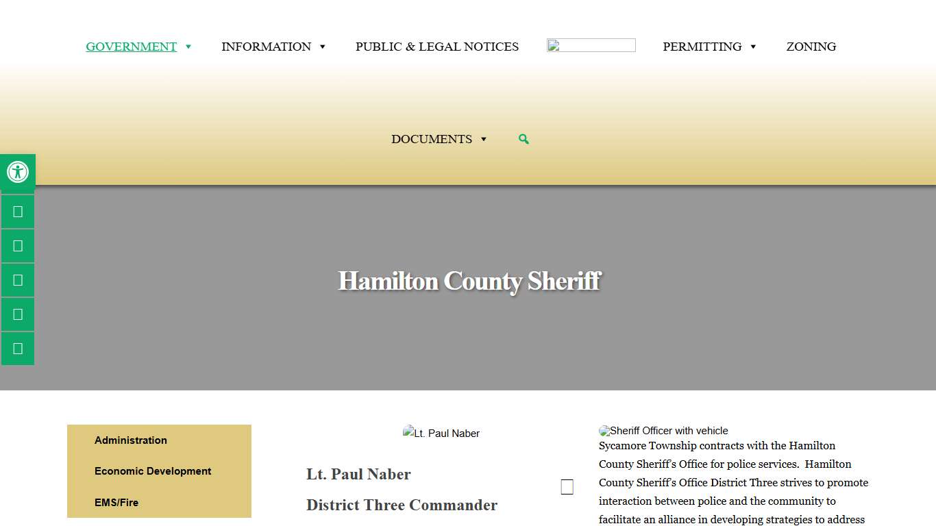 Hamilton County Sheriff - Sycamore Township